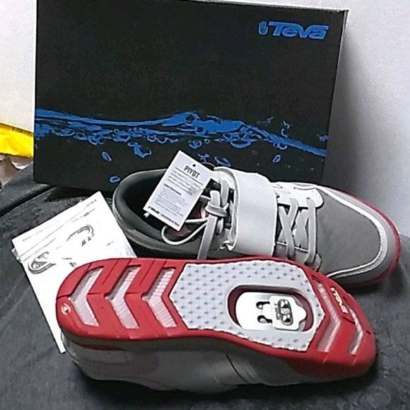 Teva Other - NIB Mens Teva light grey Mountain biking shoes s 8